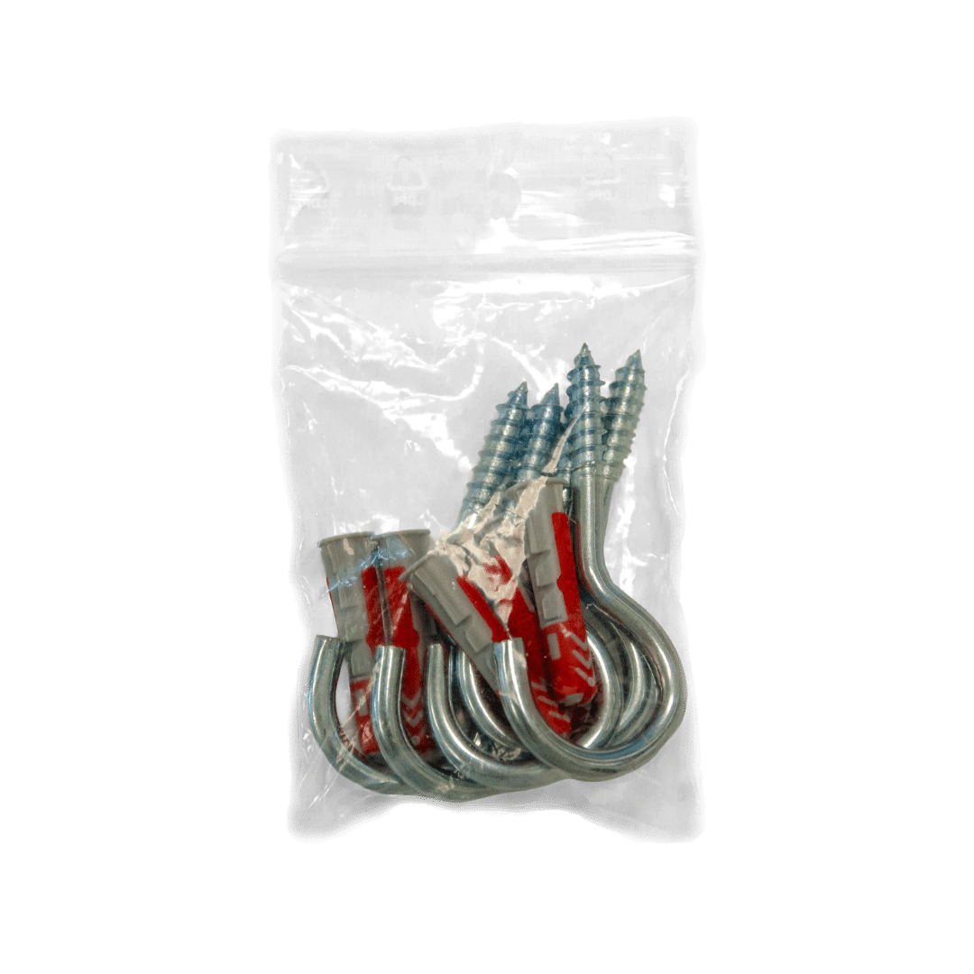 Cathappy schroefhaak set - 5 stuks - met pluggen - Afbeelding 3